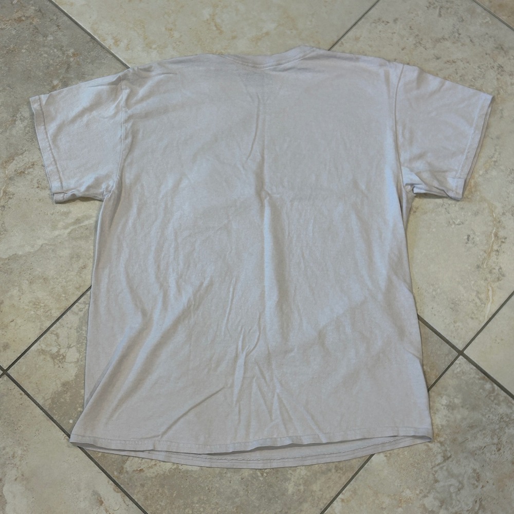 Steven Rhodes Dont Talk To Strangers Alien Safety Education Shirt Mens L Beige - Picture 6 of 7